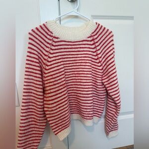 american eagle candy cane sweater❤️🤍